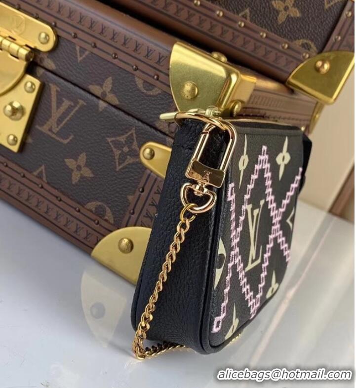 Hot Sell Cheap Louis Vuitton MINI POCHETTE ACCESSOIRES M81140 black