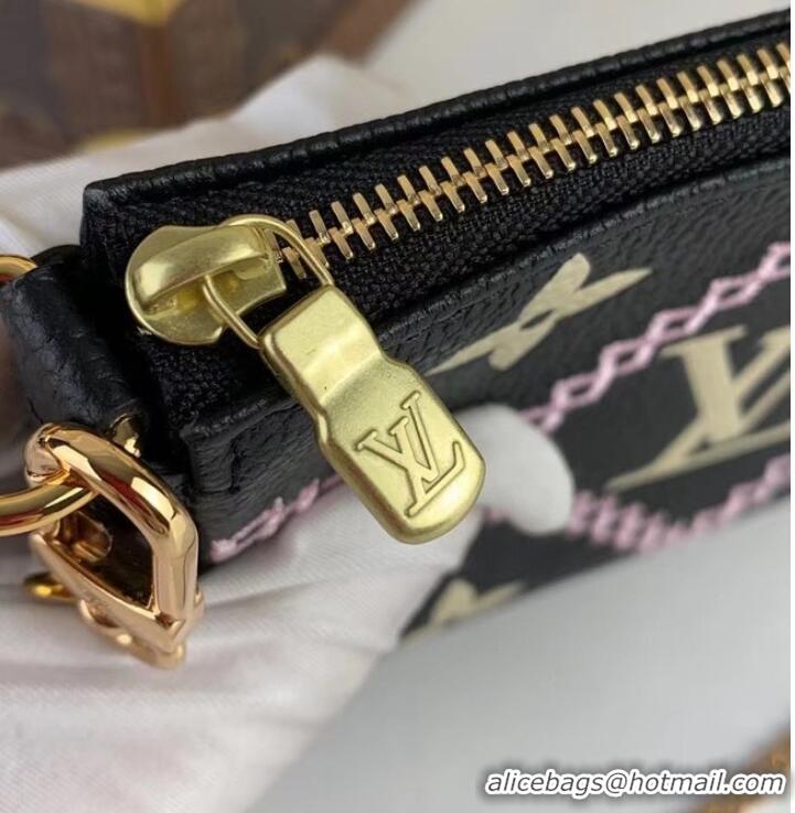 Hot Sell Cheap Louis Vuitton MINI POCHETTE ACCESSOIRES M81140 black