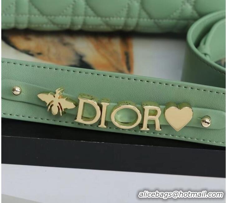 Good Quality LADY DIOR MY ABCDIOR BAG Cannage Lambskin M0538O green