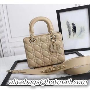 LADY DIOR MY ABCDIOR BAG Cannage Lambskin M0538O apricot