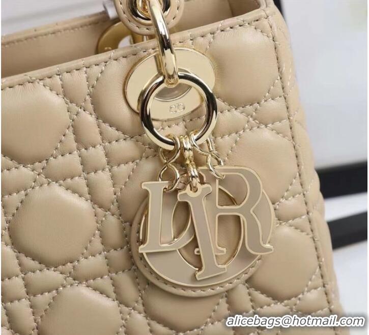 LADY DIOR MY ABCDIOR BAG Cannage Lambskin M0538O apricot