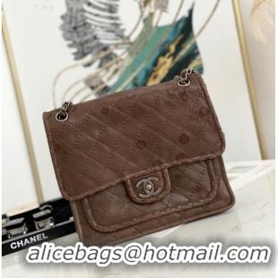 Top Quality Chanel flap bag Calfskin A0922 brown