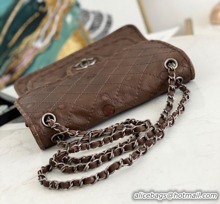 Top Quality Chanel flap bag Calfskin A0922 brown