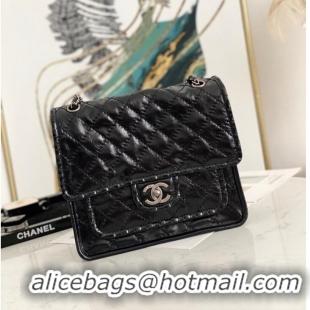 Top Quality Chanel flap bag Calfskin A0922 black