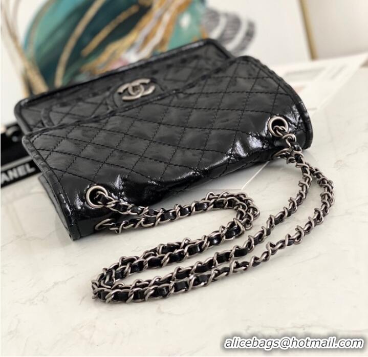 Top Quality Chanel flap bag Calfskin A0922 black