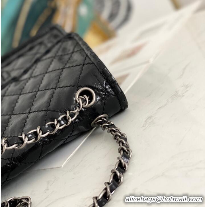 Top Quality Chanel flap bag Calfskin A0922 black