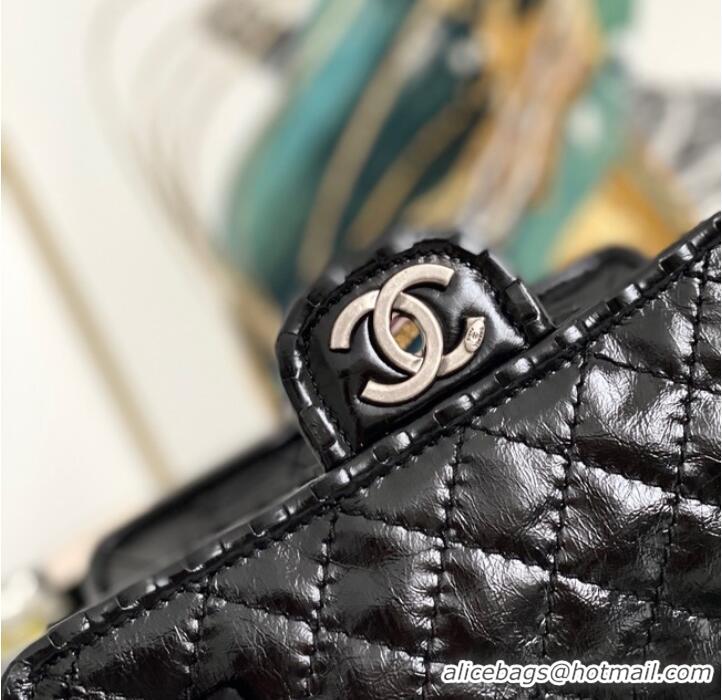 Top Quality Chanel flap bag Calfskin A0922 black