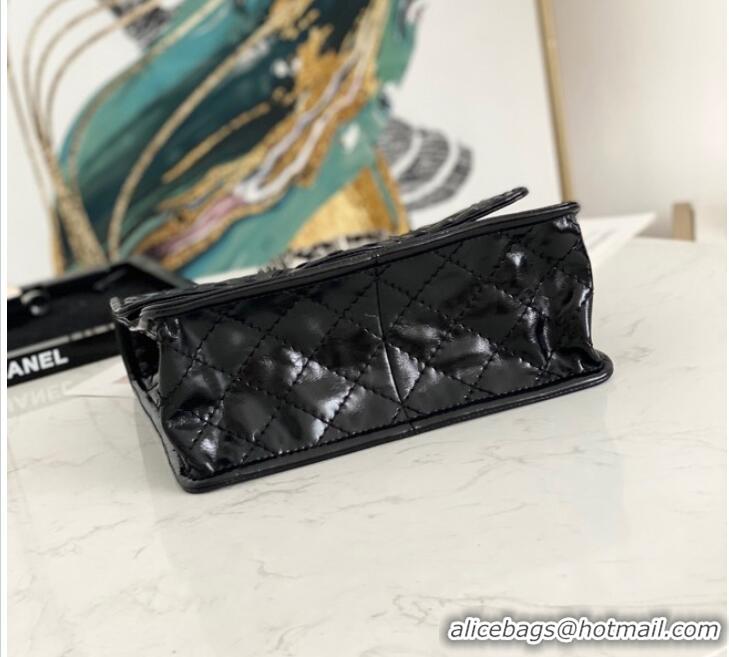 Top Quality Chanel flap bag Calfskin A0922 black