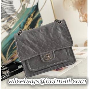 Promotional Chanel flap bag Calfskin A0922 gray