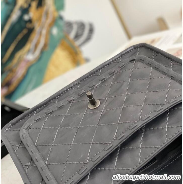 Promotional Chanel flap bag Calfskin A0922 gray