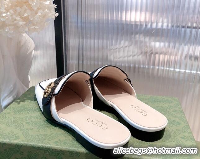 Best Price Gucci Leather Slippers/Mules 021930 White