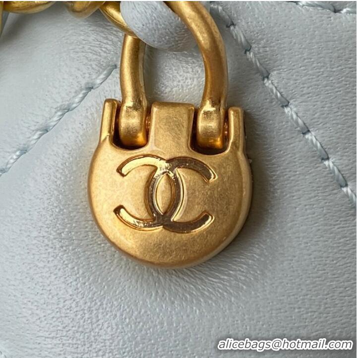 Top Grade Chanel Lambskin Flap Shoulder Bag Original leather AS2855 light blue