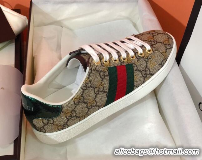 Best Luxury Gucci Ace Sneakers in GG Supreme Bees Canvas 022142