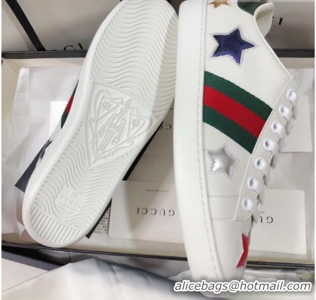 Cheap Design Gucci Ace Sneakers in Love Embroidered Leather White 022144