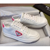 Top Grade Prada District Leather Sneakers 121819 White/Red