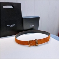 Well Crafted YSL Leather 30MM BELT 0237