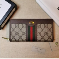 Spot Bulk Gucci Horsebit 1955 zip around wallet 597612 BROWN