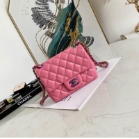 Top Quality Chanel Flap Lambskin Shoulder Bag 1115 rose