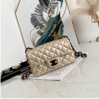 Low Cost Chanel Flap Lambskin Shoulder Bag 1116 gold