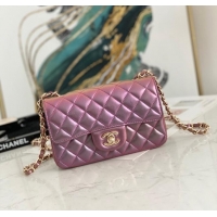 Inexpensive Chanel Flap Mirage Lambskin Shoulder Bag AS1116 purple