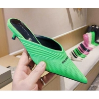 Reasonable Price Balenciaga Knit Mules 4cm 121323 Green