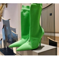 Most Popular Balenciaga Knit Mid-Half Boots 9cm 121331 Green