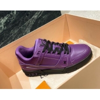 Grade Design Louis Vuitton LV Trainer Sneakers Violet Purple 121778