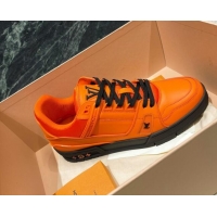 Best Luxury Louis Vuitton LV Trainer Sneakers 121778 Orange