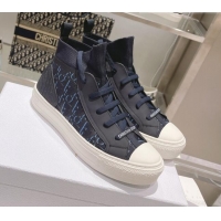 Good Product Dior Walk'n'Dior Sneakers in Deep Blue Oblique Technical Mesh 121552