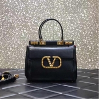 Promotional VALENTINO GARAVANI Rockstud Alcove Medium grain calf leather 2B0J41 black