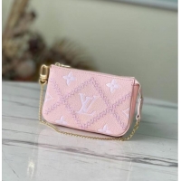 Popular Style Louis Vuitton MINI POCHETTE ACCESSOIRES M81140 pink