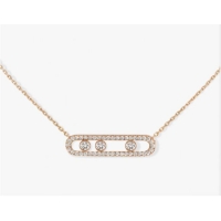 Unique Grade Messika Rose Gold Diamond Nacklace M5436 Move Pave