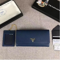 Top Grade Prada New Design Original Leather Mini-bag PD8003 Blue