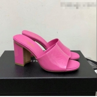 Promotional Chanel Patent Calfskin Slide Sandals 8.5cm G38688 Pink 2022