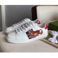 Discount Gucci Ace Sneakers with Tiger Patch 021606