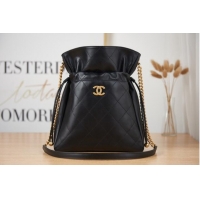 Good Taste Chanel SMALL Lambskin Shoulder Bag AS2986 black