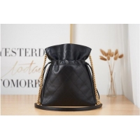 Good Taste Chanel SMALL Lambskin Shoulder Bag AS2986 black