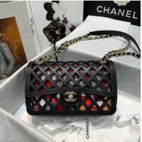 Super Quality Chanel Original Leather Hollow Bag 1112 Black