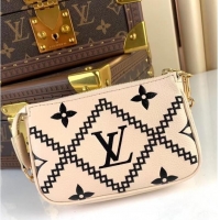 Affordable Price Louis Vuitton MINI POCHETTE ACCESSOIRES M81140 white