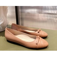 Best Quality Gucci Leather Bow Ballet Flat 021920 Brown