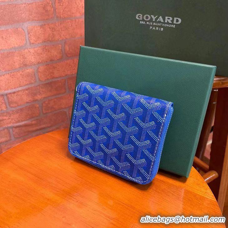 ​Grade Discount Goyard Original Zippy Coin Purse 020084 Light Blue