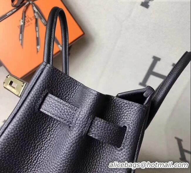 Grade Discount Hermes Original Togo Leather Birkin 35 Handbag H035 Black Gole-tone Hardware 