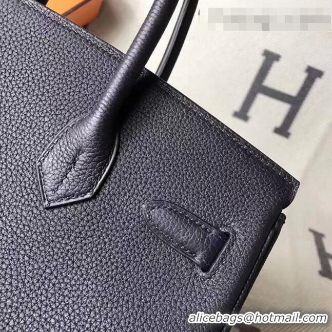 Grade Discount Hermes Original Togo Leather Birkin 35 Handbag H035 Black Gole-tone Hardware 