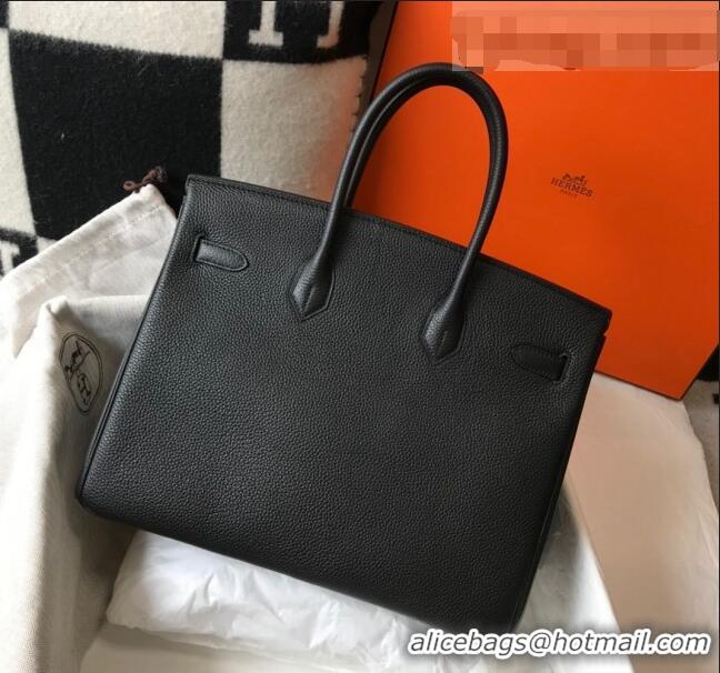 Most Popular Hermes Birkin Bag 35cm in Togo Leather H35 Black Gold 2021