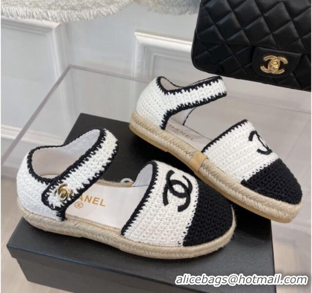 Duplicate Chanel Braided Knit Espadrilles G38736 White