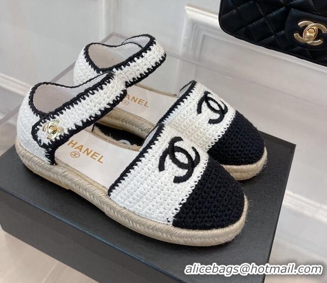 Duplicate Chanel Braided Knit Espadrilles G38736 White