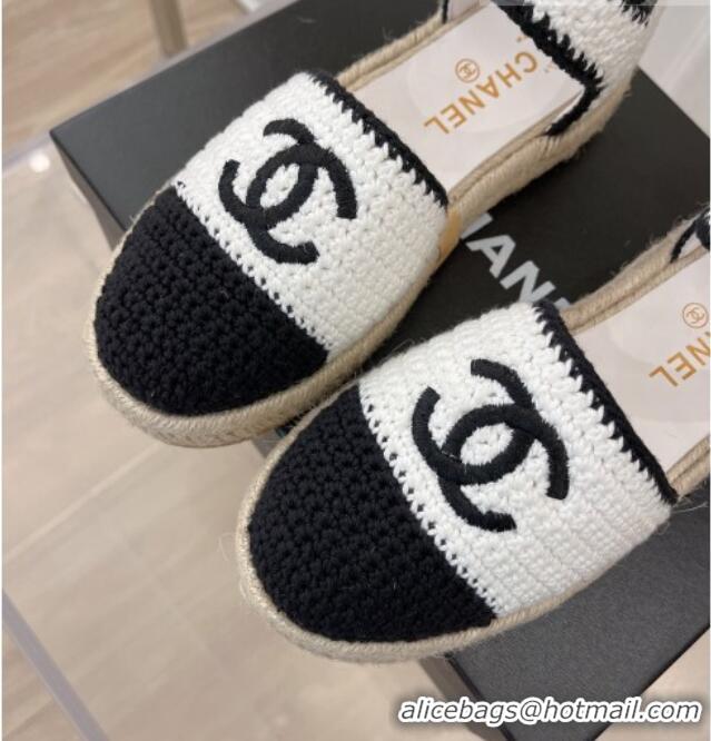 Duplicate Chanel Braided Knit Espadrilles G38736 White