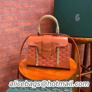 Unique Style Goyard Original Saigon Tote Bag With Strap Small 8942 Orange