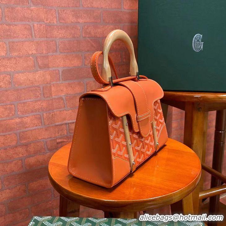 Unique Style Goyard Original Saigon Tote Bag With Strap Small 8942 Orange