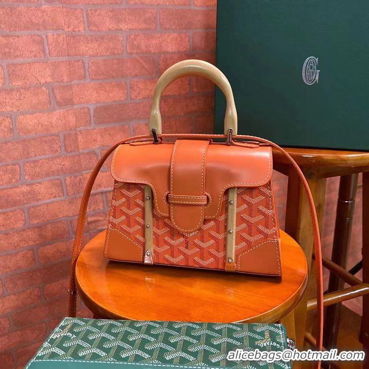 Unique Style Goyard Original Saigon Tote Bag With Strap Small 8942 Orange